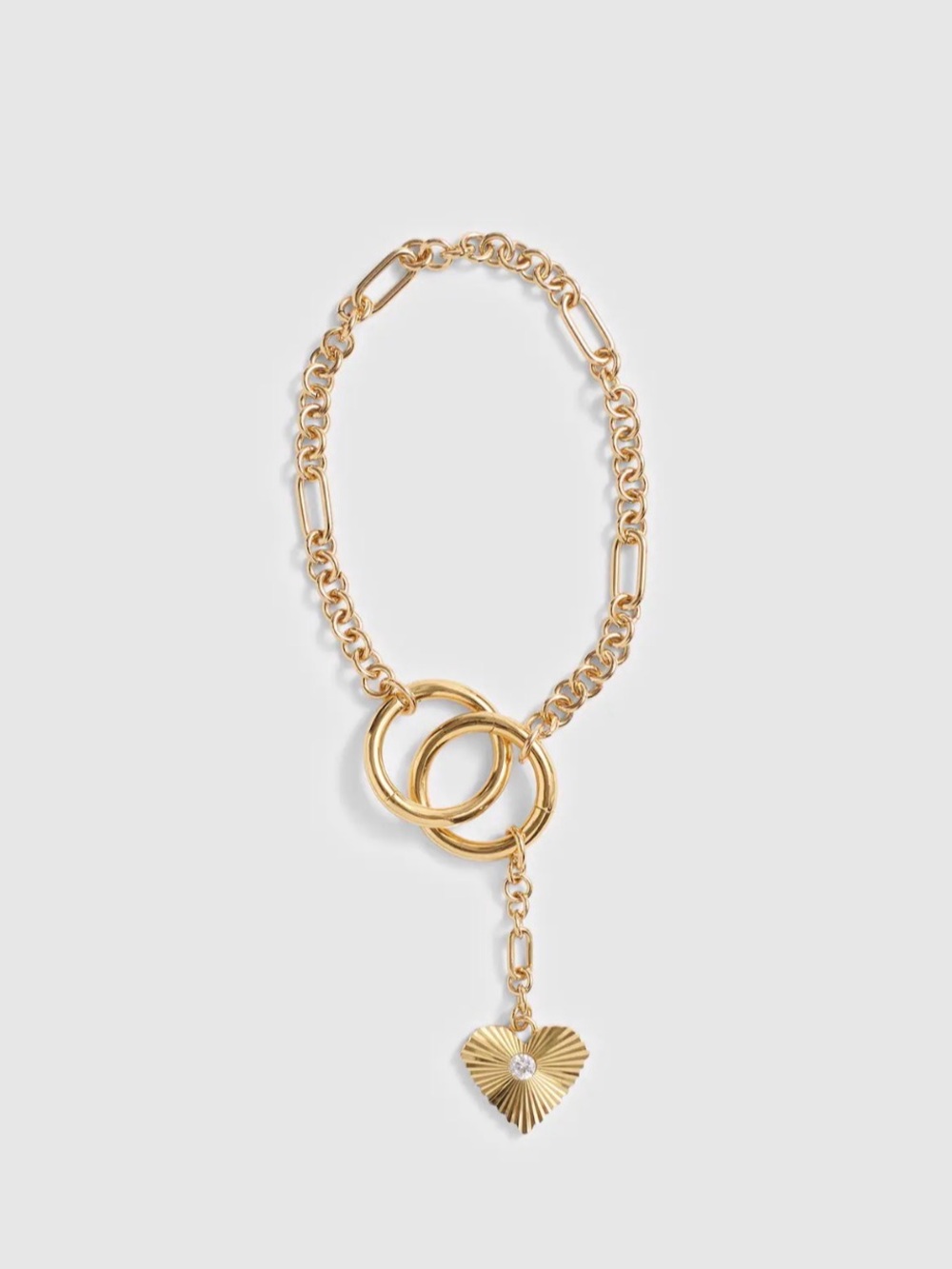 Madewell heart chain bag charm nwt